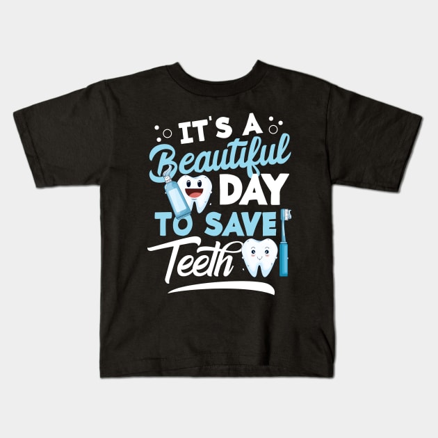 Dentist Dental Hygienist Teeth Kids T-Shirt by FamiLane